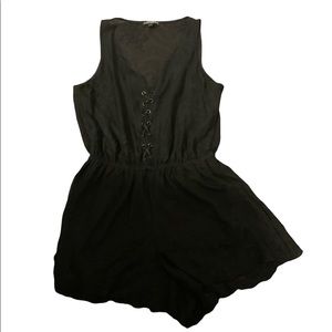Mesh black cute express romper